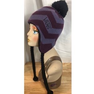 🌻VANS Purple Striped Hat EUC Size OS🌻